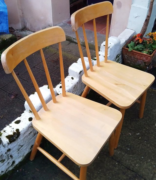 Preview of the first image of IKEA Vintage Dining Chairs x two.