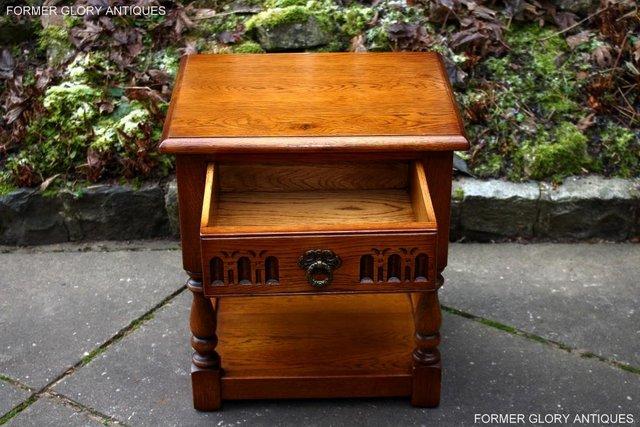 Image 29 of OLD CHARM LIGHT OAK PHONE LAMP TABLE BEDSIDE CABINET STAND
