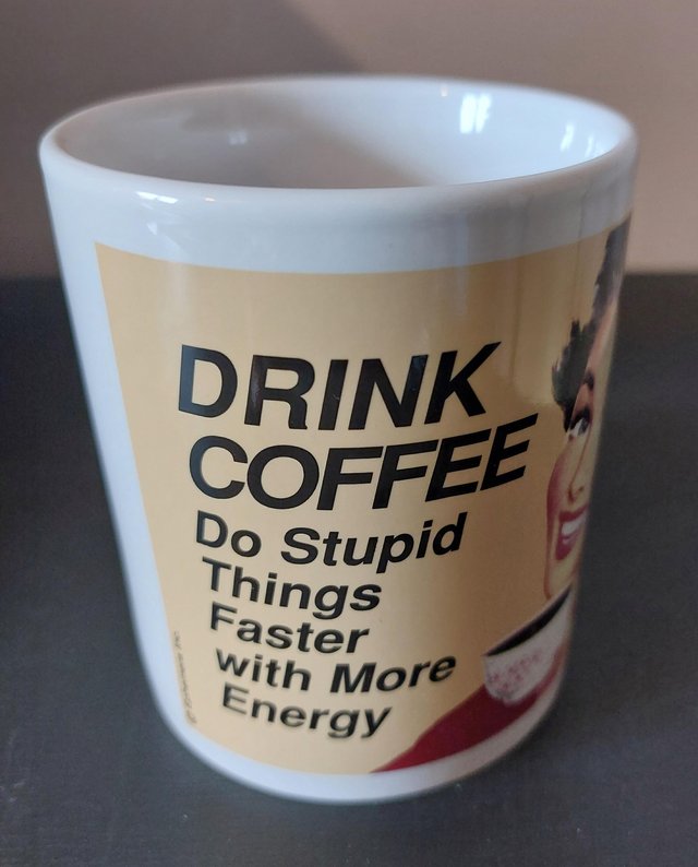 Preview of the first image of "Drink Coffee" mug, brand new.