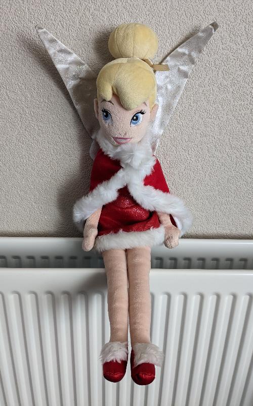 Preview of the first image of Disney Store Tinkerbell Christmas Fairy Plush Doll      BX43.