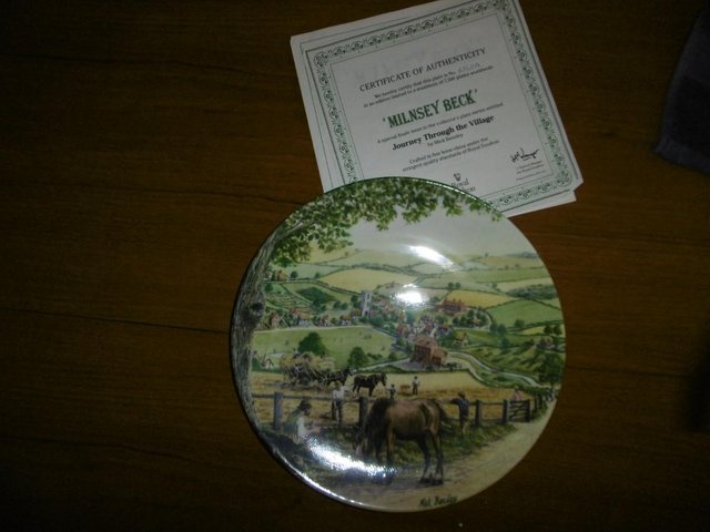 Preview of the first image of Royal Doulton "Journey through the village " plates.