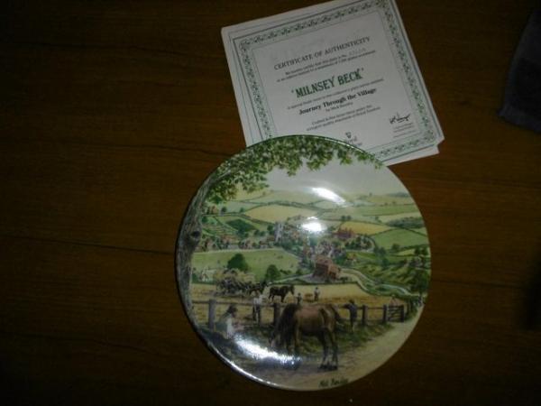 Image 1 of Royal Doulton "Journey through the village " plates