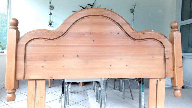 Preview of the first image of Double Bed Solid Pine Headboard.
