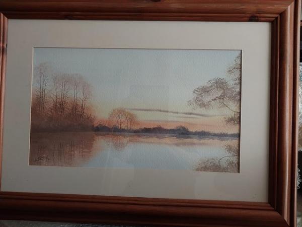 Image 1 of Nic Grant Framed Watercolor Paintings