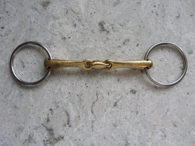 Preview of the first image of Neue Schule Tranz Angle Snaffle Bit.