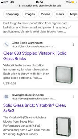 Image 1 of VISTABRIK VINTAGE SOLID GLASS BRICKS