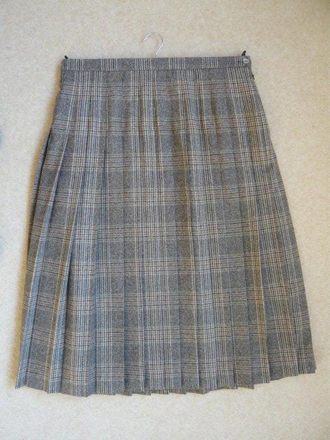 Preview of the first image of Skirt - quality Cotswold Collection checked pleated skirt.