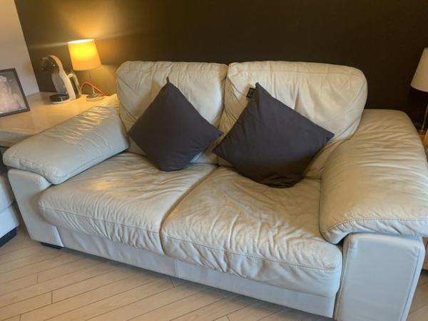 Image 2 of FREE. 2 x 2 Seater Leather Sofa