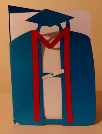 Image 3 of Graduate 3D Handmade Greeting Card Thank you, Congratulation