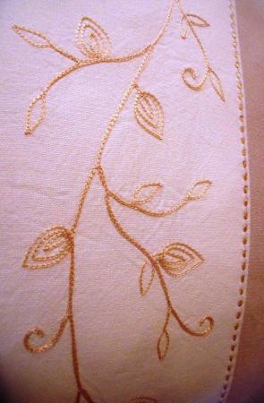 Image 2 of 2 x cotton taupe/cream embroidered panel cushion covers