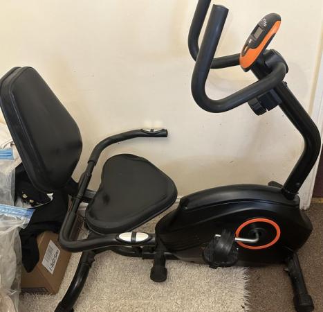 Image 1 of Recumbent Exercise Bike for Back Problems. Used once