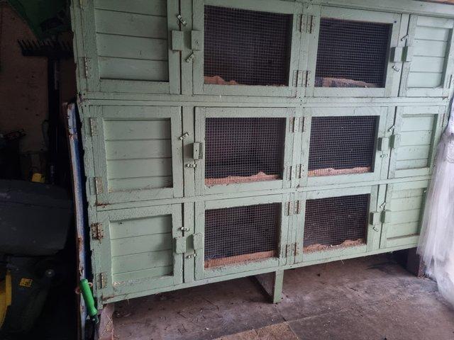 Preview of the first image of Rabbit hutch block of 6 separate hutchea.