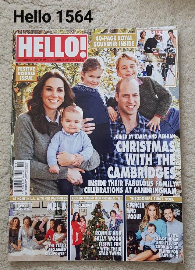 Preview of the first image of Hello Magazine 1564 - Christmas with the Cambridges.