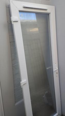 Image 2 of B&Q left handed frosted glass panel patio door