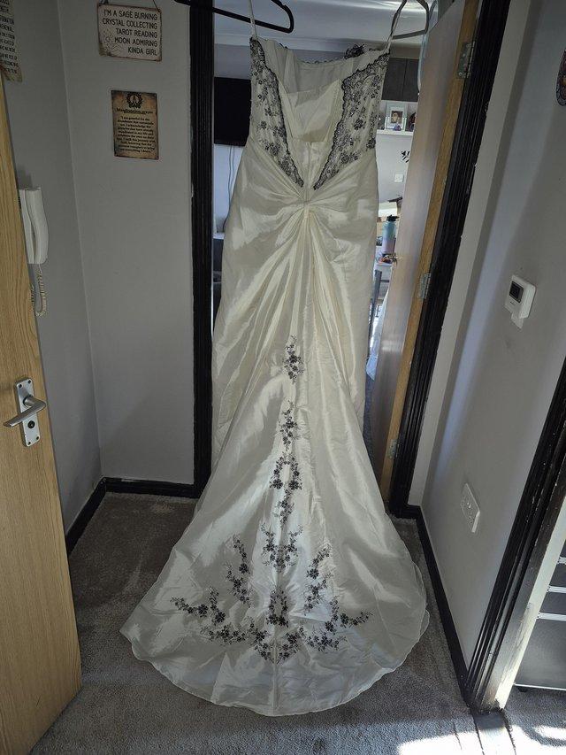 Ivory & black plus size (18-22) Wedding Dress — photo 2 of 3