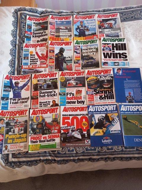 Preview of the first image of vintage AUTOSPORT 1993/4/5 MAGS & GRAND PRIX + 3 1980s MAGS.