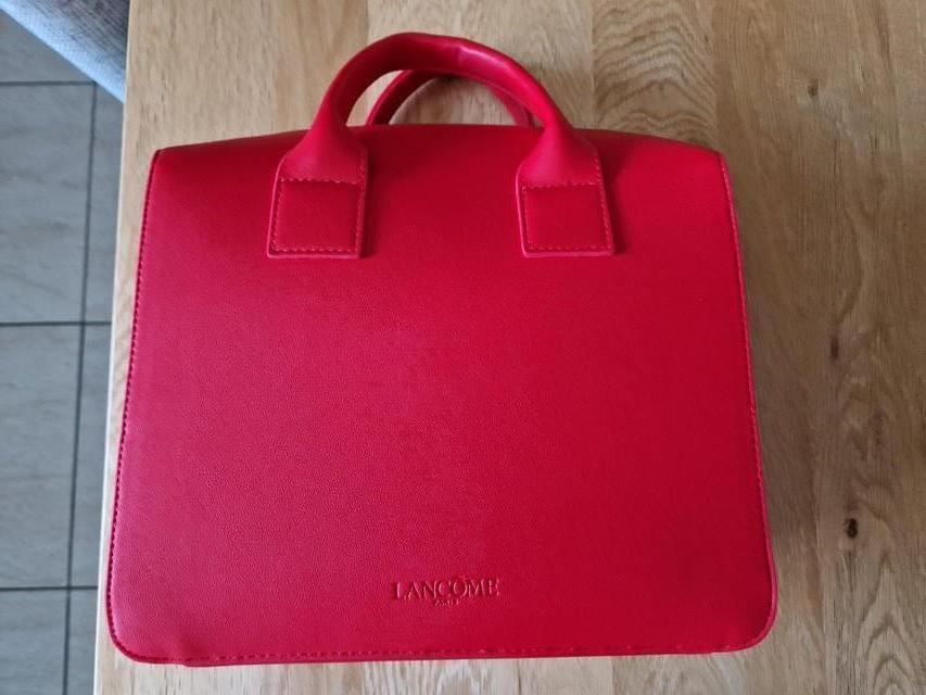 Preview of the first image of Lancome make up / toiletry bag (red).