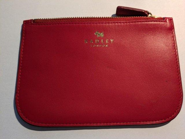 Preview of the first image of Radley London Red zip purse/wallet.