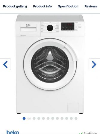 Image 1 of 10kg beko washing machine