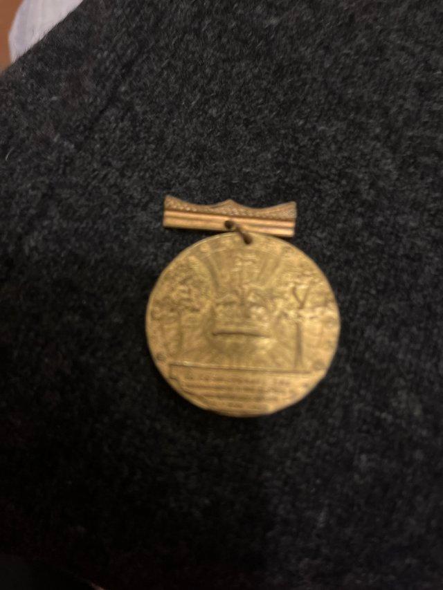 Preview of the first image of Old coronation medal very nice item.