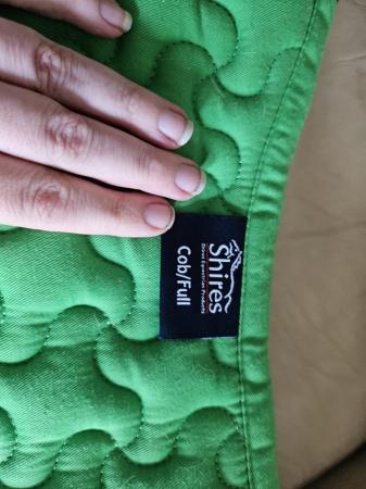 Image 2 of Shires Green Full sized saddle cloth