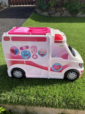 Image 3 of Barbie ambulance  open up to play