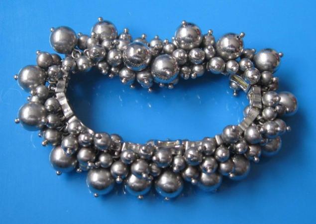 Image 2 of Silver coloured Elasticated  Bracelets