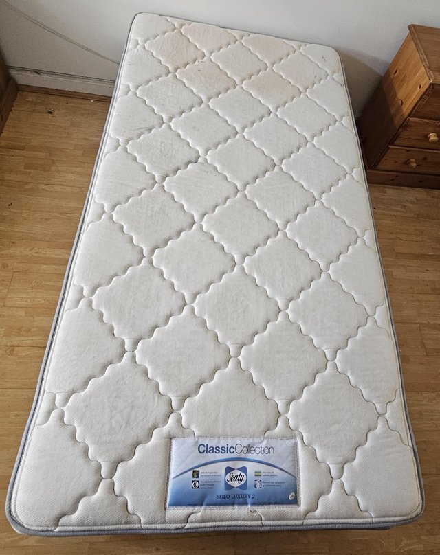 Preview of the first image of Sealy Single Mattress and Divan Bed Base.