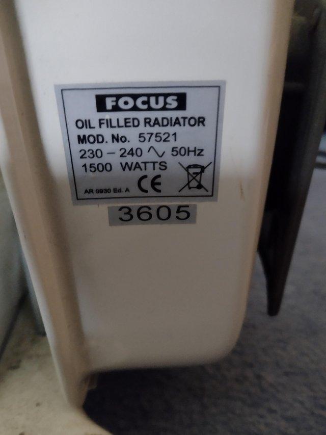 Preview of the first image of Focus portable oil filled radiator.