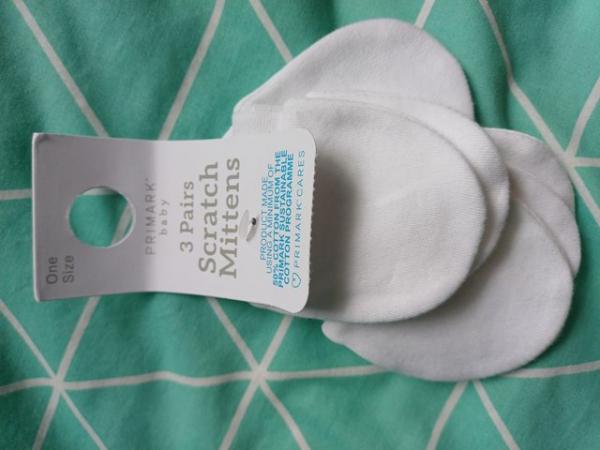 Image 1 of One Size Baby Scratch Mittens