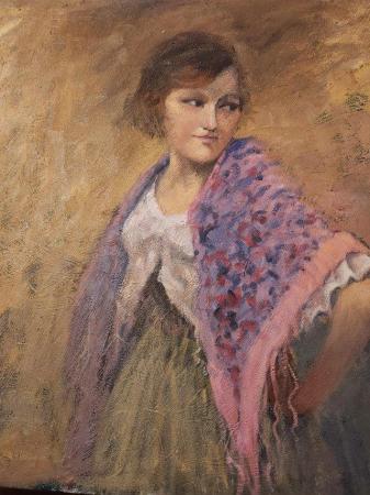 Image 1 of David Rylance.Portrait of a young girl.Oil canvasspainting