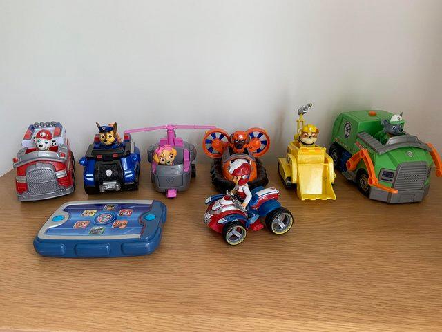 Preview of the first image of Bundle of Paw Patrol Vehicles & Figures.