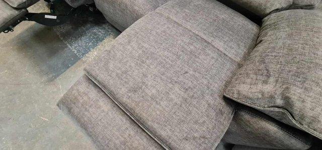 Image 6 of Goodwood grey fabric recliner 3 seater sofa and 2 armchairs