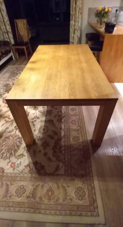 Image 2 of Solid Oak Dining Table - EX