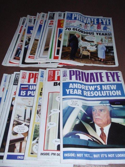 Preview of the first image of 2 Years Complete Collection of Private Eye Magazines 2022/23.