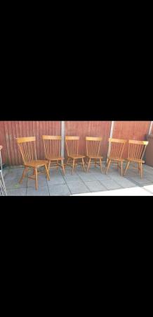 Image 1 of Mid Century dining chairs x 6