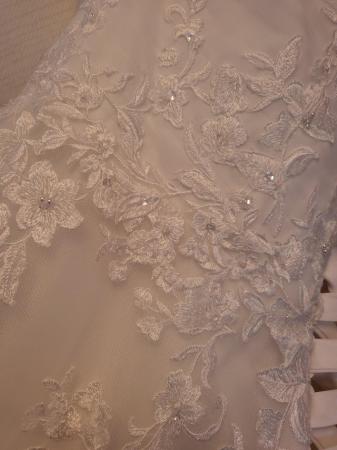 Image 1 of New wedding dress and underskirt. Never work tags on