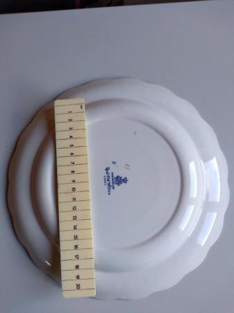 Image 1 of Four vintage real old willow dinner plates