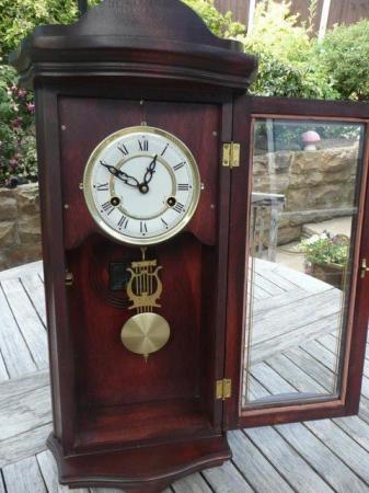 Image 1 of Pendulum wall clock about 40 years old