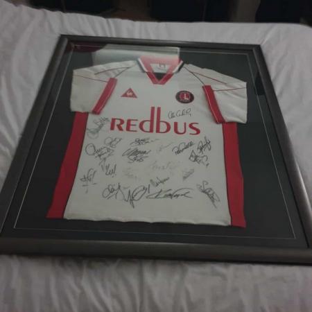 Image 3 of Charlton Athletic Framed Signed Football Shirt