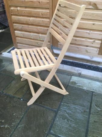 Image 2 of A brand new and unused Newbury wooden folding garden chair