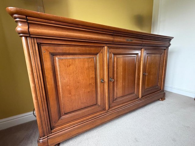 Solid Cherry wood 3 door sideboard in Louis Philippe style — photo 3 of 3