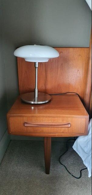 Preview of the first image of Mid Century Teak G Plan Fresco Floating Bedside Tables.