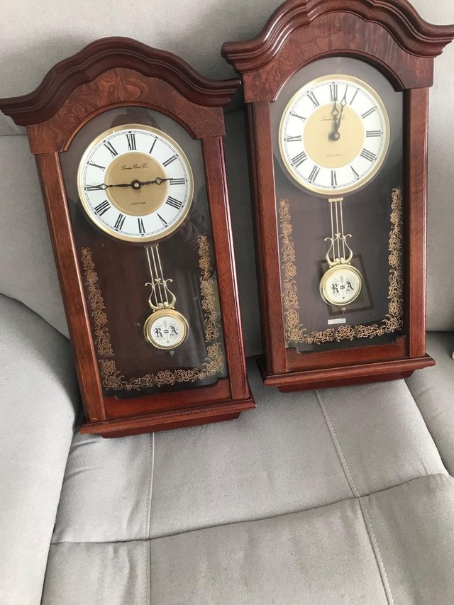 Preview of the first image of 2 london Co chiming clocks.