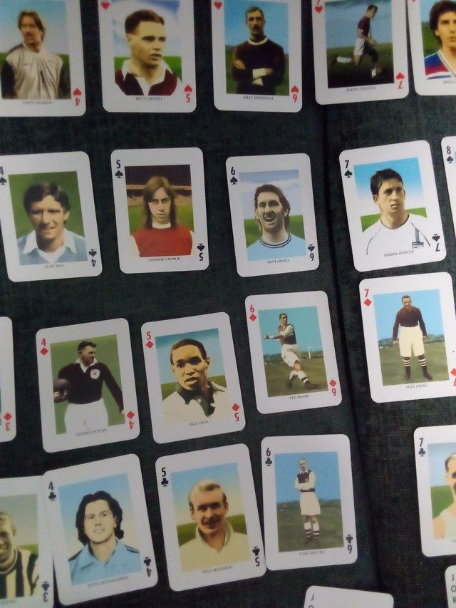 Preview of the first image of Boxed 1990 unbranded football playing cards..