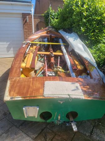 Image 1 of GP14 wooden sailing dinghy for sale