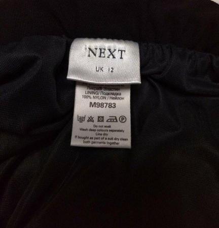 Image 9 of New NEXT Black Workwear Business Skirt UK 12