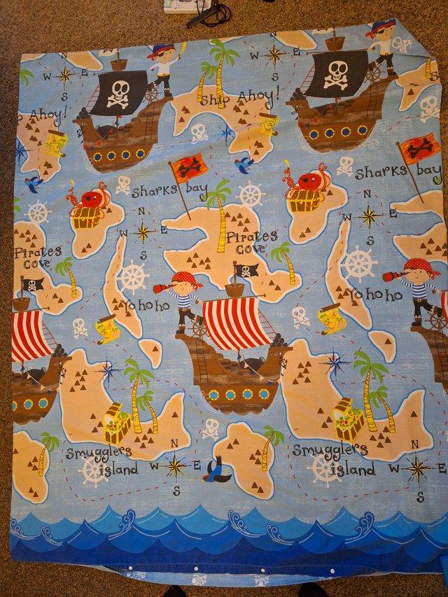 Preview of the first image of Gorgeous Toddler/Junior Pirate duvet cover & pillow case..