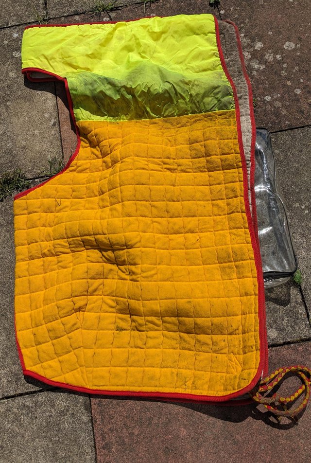 Preview of the first image of GENUINE THERMATEX NORDIC EXERCISE RUG/SHEET, Hi-Viz colour,.