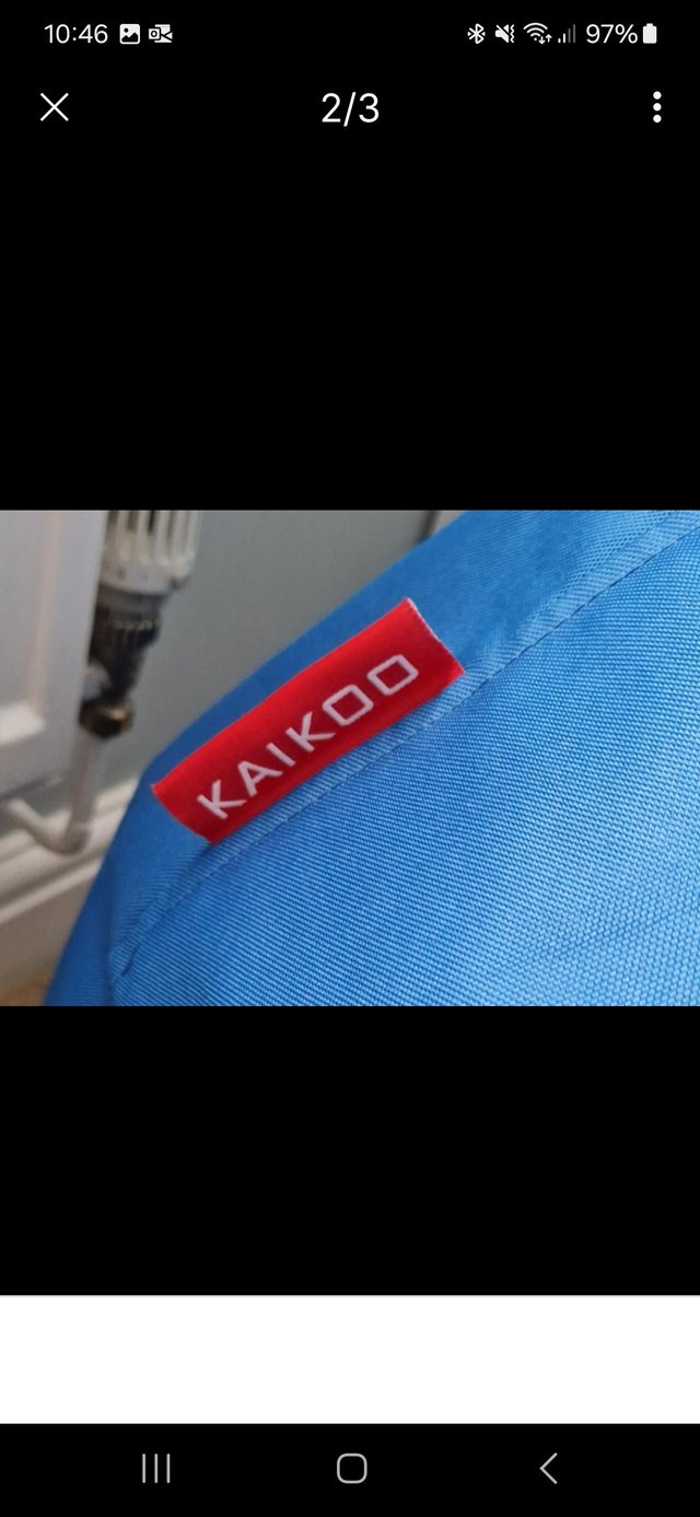 Preview of the first image of Kaikoo adult/ childrens blue bean bag.